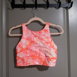 lululemon athletica Orange Tie-Dye Sports Bra